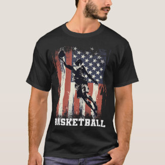 T-shirt Basketball Support L'Équipe Drapeau Usa Hoops Drea