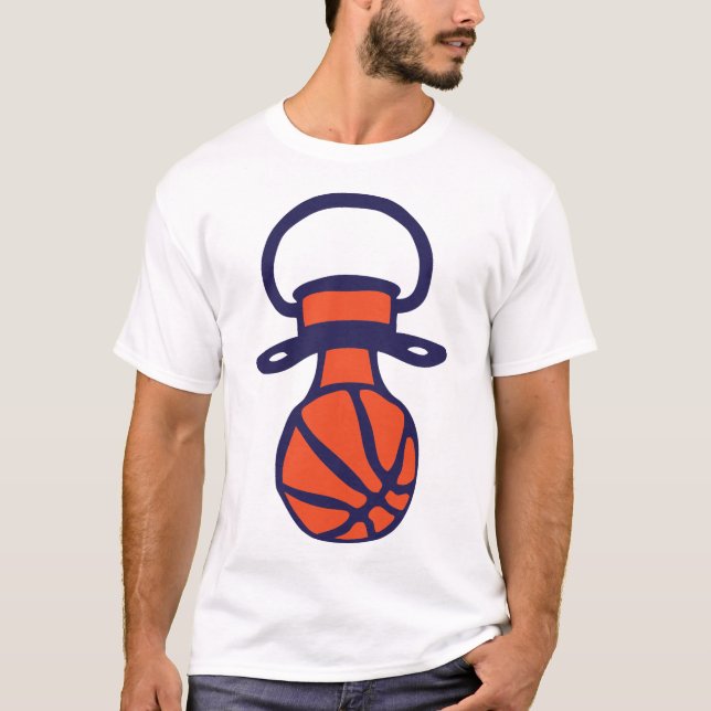 T-shirt basketball tetine bebe sucette 0 (Devant)