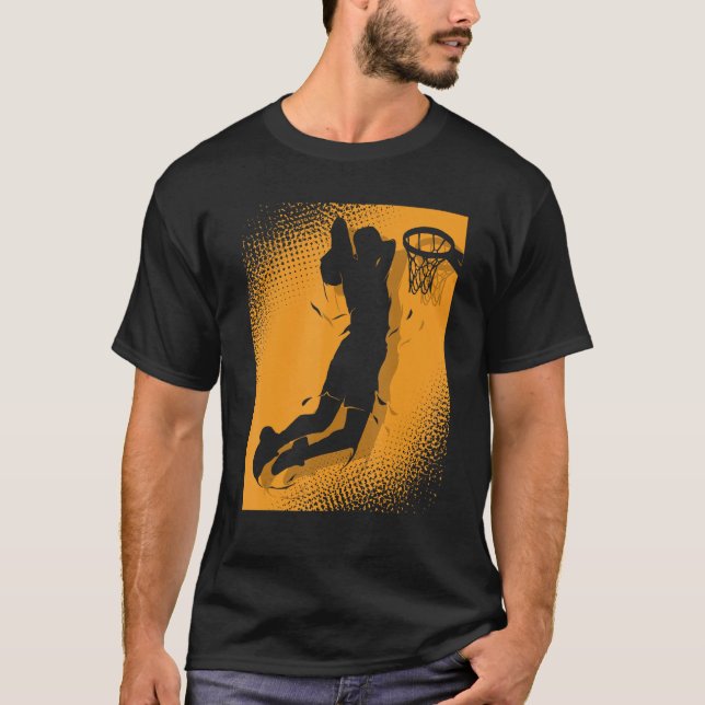 T-shirt Basketballer Basketball Hoop Dunking Basketball Ho (Devant)