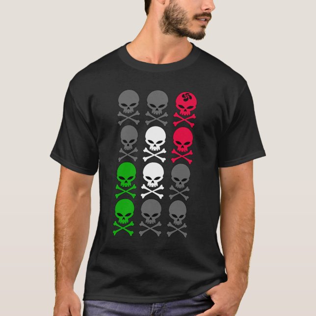 T-shirt basque skulls (Devant)