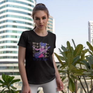 T-shirt Bass Anime Girl Music
