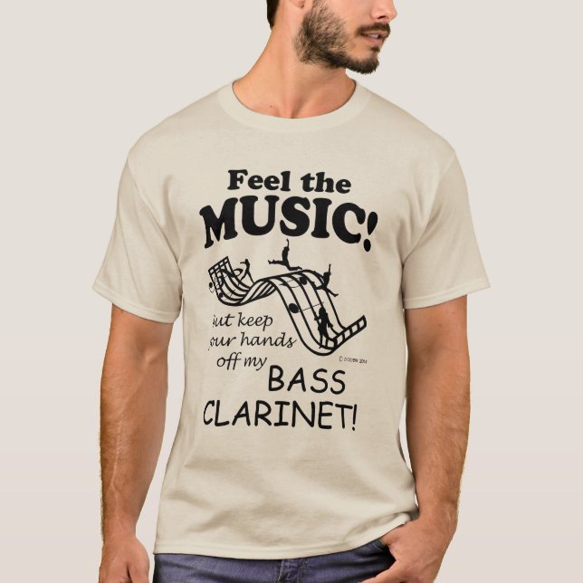 T-shirt Bass Clarinet Sentez La Musique (Devant)