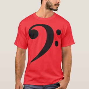 T-shirt Bass Clef Music Bassiste Bass Players Noir sur Bl