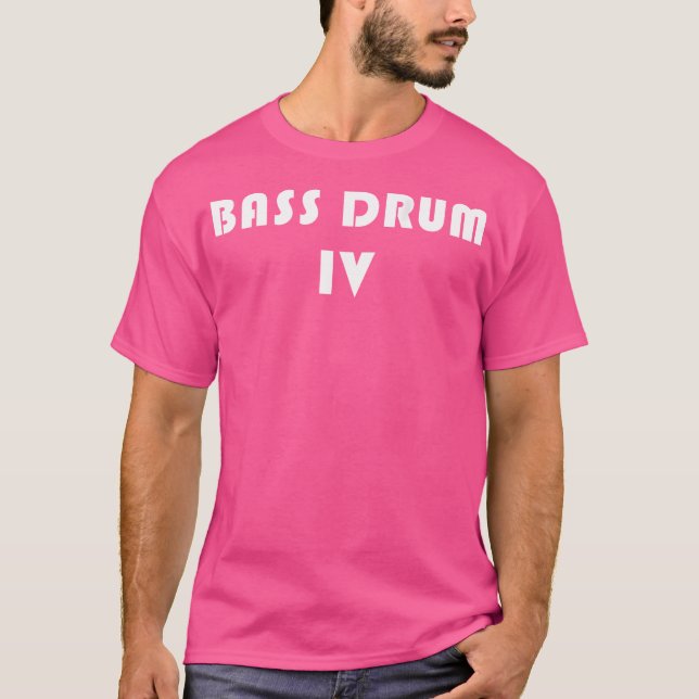 T-shirt Bass Drum 4 Bande de Marching Drumline Retour Impr (Devant)