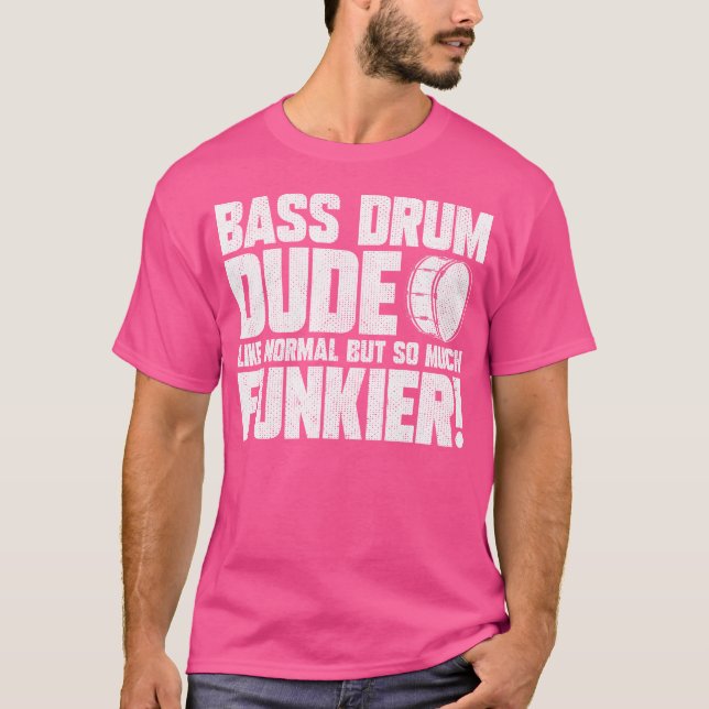 T-shirt Bass Drum Dud Marching Band Drummer (Devant)