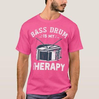 T-shirt Bass Drum Est Ma Thérapie Funny Bass Drum Hommes F