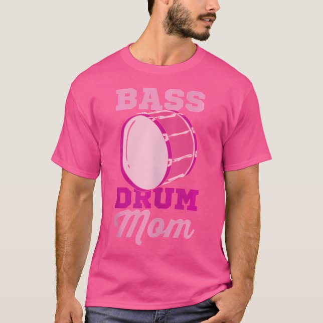 T-shirt Bass Drum Maman Drummer Mother (Devant)