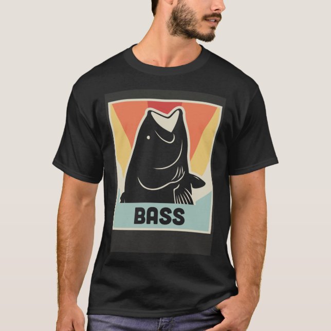 T-shirt Bass Fish Freshwater Fishing & Bass Fishing (Devant)