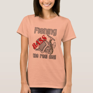T-shirt Bass Fishing The Reel Deal