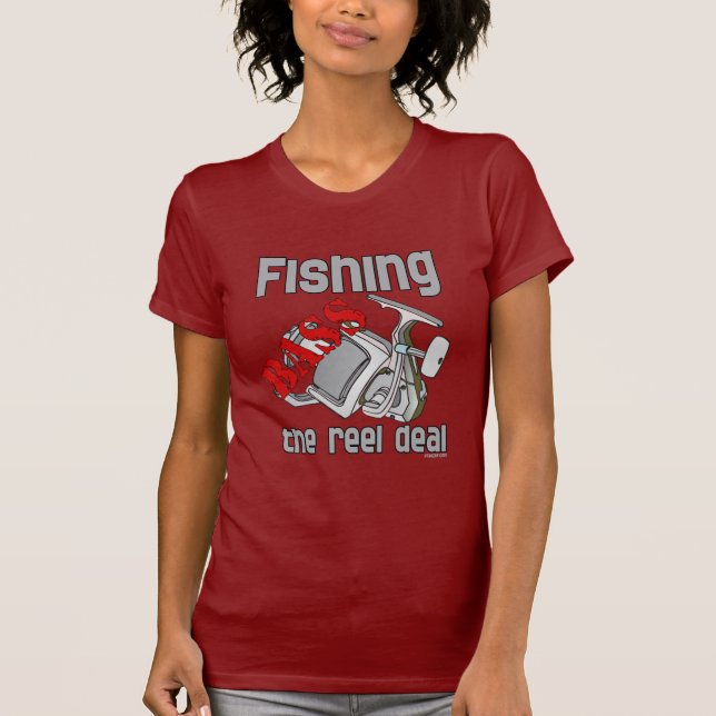T-shirt Bass Fishing The Reel Deal (Devant)
