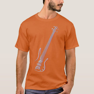 T-shirt Bass guitare instrument musical bassiste