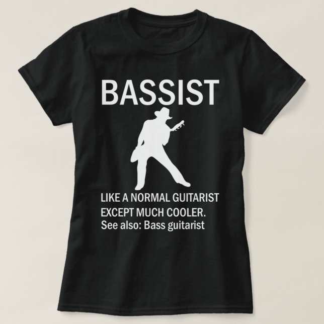 T-shirt Bass Guitarist Definition_481 (Design devant)