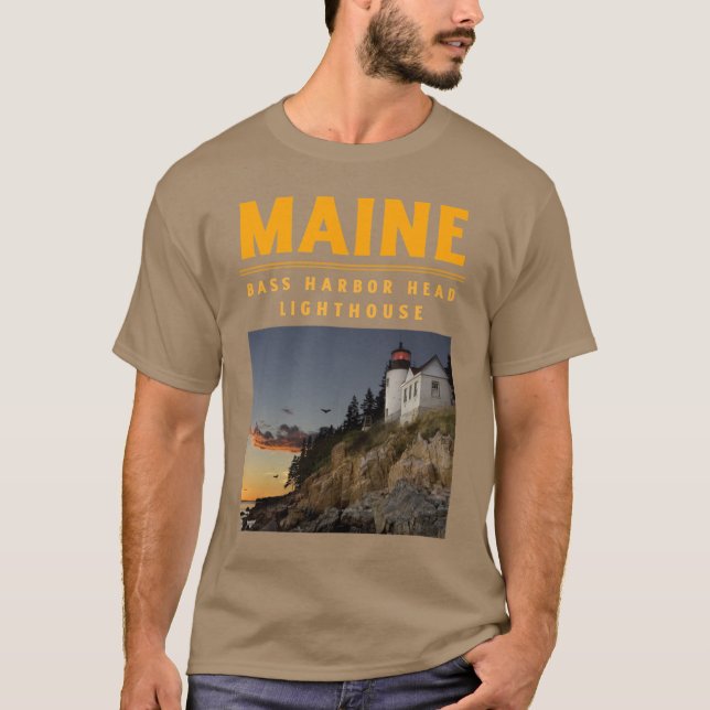 T-shirt Bass Harbour Head Light (Devant)