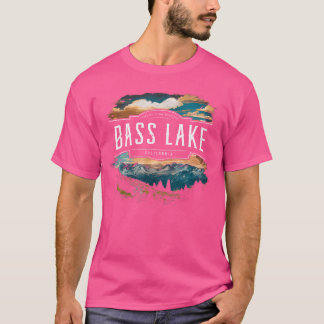T-shirt Bass Lake Mountains California Randonnée Outdoors 