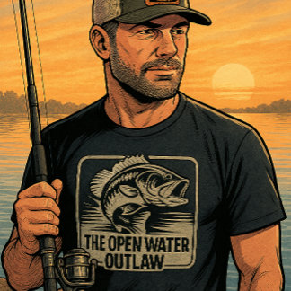 T-shirt Bass Outlaw en Eau Libre Personnalisé