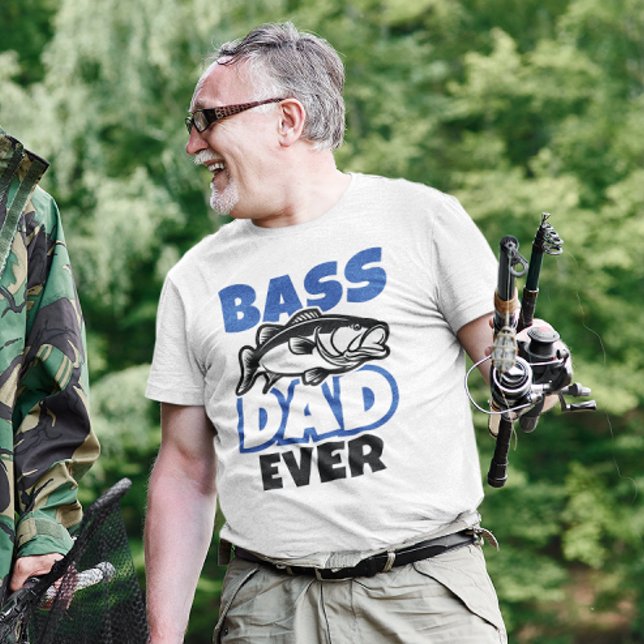 T-shirt Bass Papa jamais (bass dad ever)