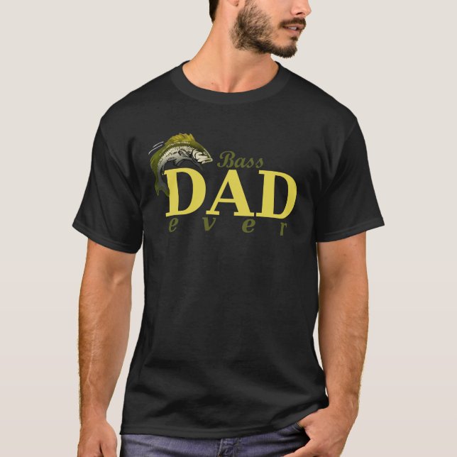 T-shirt Bass papa jamais meilleur papa Pun (Devant)