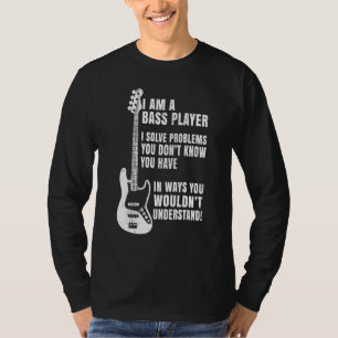 T-shirt Bass Player Définition Baid Pour Musiciens Guit
