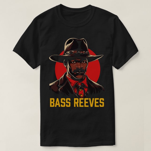 T-shirt Bass Reeves Le Ranger Lone Original (Design devant)