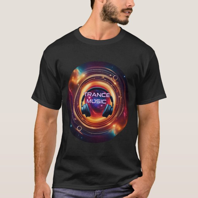 T-shirt Bass Techno Trance Raves DJ Graphic (Devant)