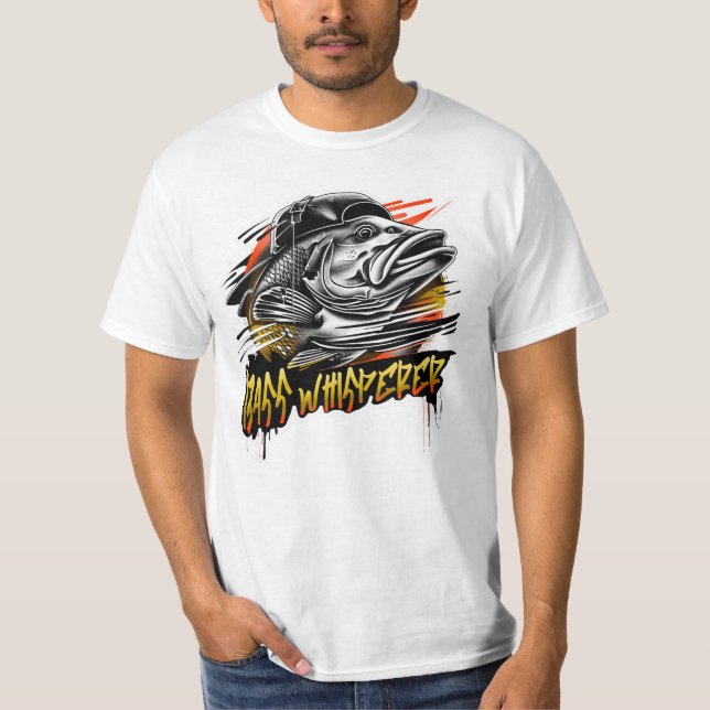 T-shirt Bass Whisperer - Mens Tee (Devant)