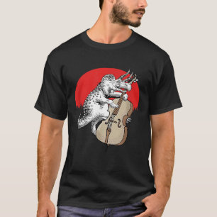T-shirt Bassasaurus Tricératops Dinosaur Se Lever Double