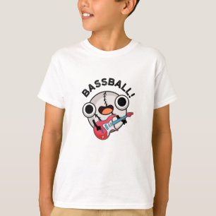 T-shirt Basse-ball Funny Baseball Bass Guitariste Pun