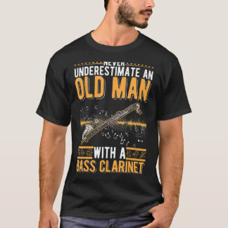 T-shirt Basse Clarinet Vieux Homme Basse Clarinetiste