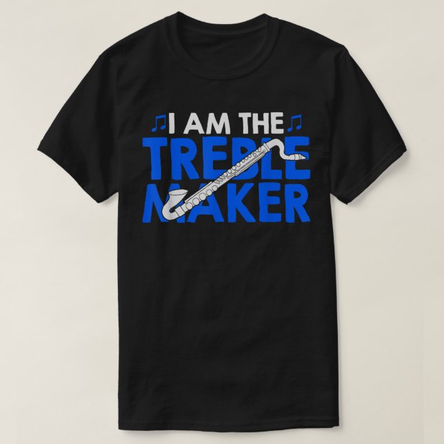 T-shirt Basse Clarinetist Trek Maker Funny Basse Clarinet1 (Design devant)