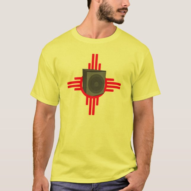 T-shirt Basse de nanomètre - jaune (Devant)