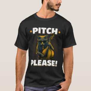 T-shirt Basse debout Pitch S'Il Vous Plaît Chat Double Bas