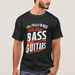 T-shirt Basse Guitare Baider Femmes Et Hommes Basse Joueur