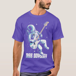 T-shirt Basse Guitare Lecteur Astronaut Bass Odyssey Jam e