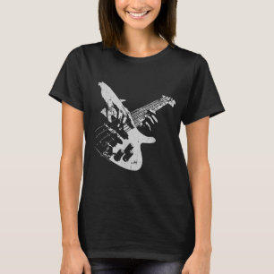 T-shirt Basse Guitare Lecteur Cadeau Baid