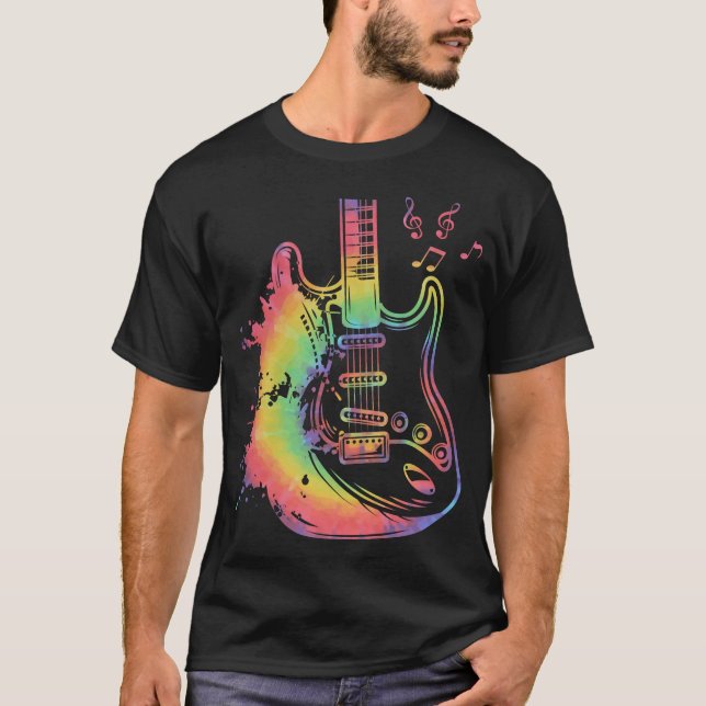 T-shirt Basse Guitare Lecteur Musique Guitariste Musicien  (Devant)
