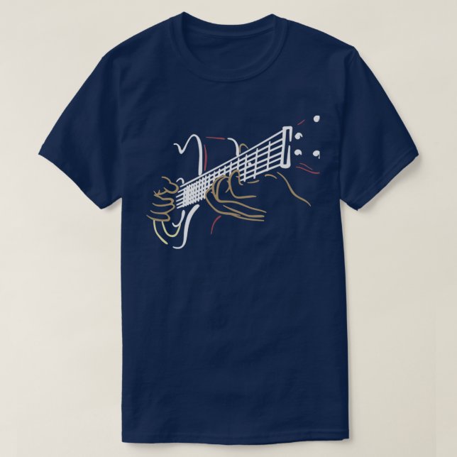 T-shirt Basse Guitare Lecteur Musique Guitariste Musicien  (Design devant)