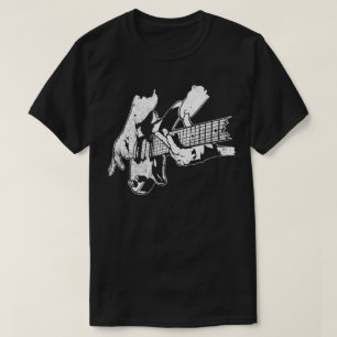 T-shirt Basse Guitare Lecteur Musique Guitariste Musicien
