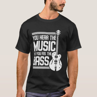 T-shirt Basse Guitariste Musical Instrument Idée Cadeau Ba