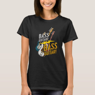 T-shirt Basse Guitariste Rock Musicien Basse Guitare Joueu