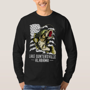 T-shirt Basse Jeu Pêche Sports Pêcheur Lac Guntersvil
