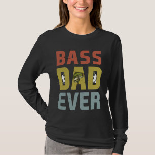 T-shirt Basse Papa Jamais Pêcher Petite Bouche Basse Papa 