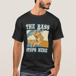 T-shirt Basse Pêche Poisson Reel Pêcheurs Pêcheurs