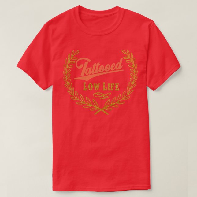 T-shirt Basse vie tatouée 1 (Design devant)