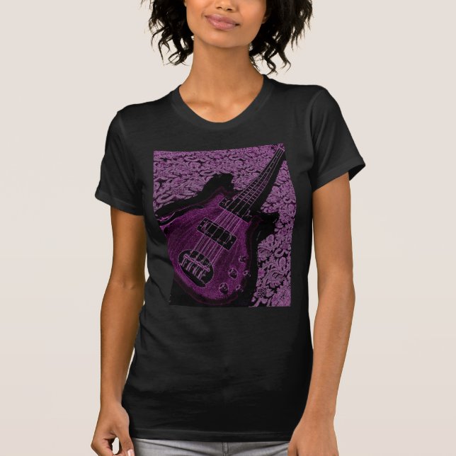 T-shirt basse violette (Devant)