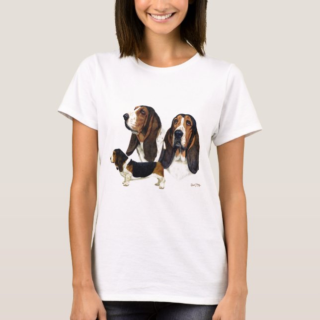 T-shirt Basset Hound (Devant)