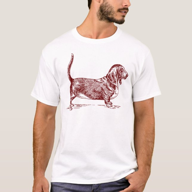T-shirt Basset Hound (Devant)