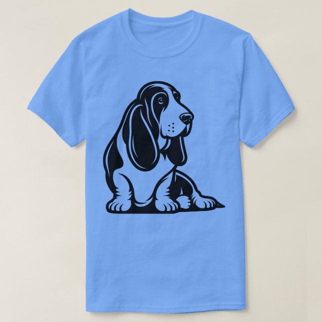 T-shirt Basset Hound (Design devant)