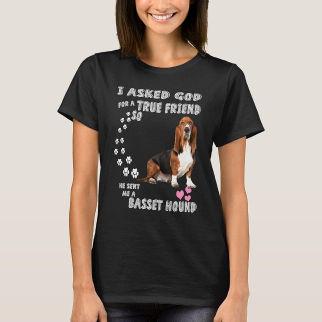 T-shirt Basset Hound Basset Maman Papa Lemon Basset Hound (Devant)