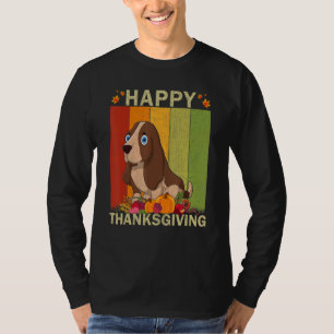 T-shirt Basset Hound Chien Retro Famille Graphique Corresp