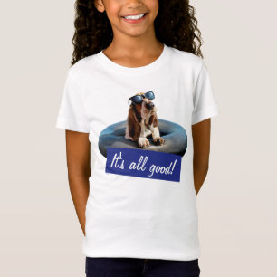 T-Shirt Basset Hound dans les lunettes de soleil